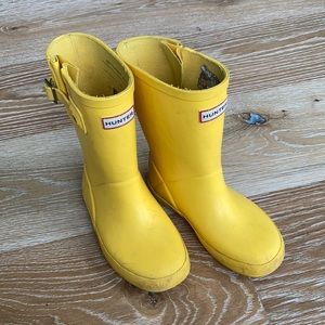 Hunter Kids Boots Yellow US 10b/11g (UK 9)